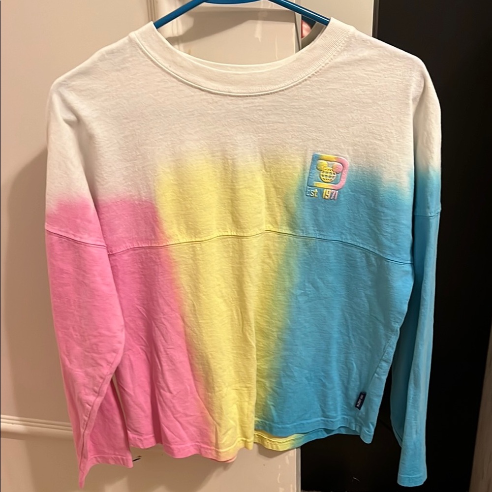 Walt Disney World Blue, Pink and Yellow Long Sleeve Tee